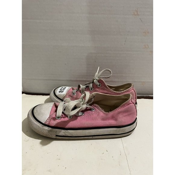 Converse All Star Girls Size 9 Youth Pink Sneakers shoes - Picture 3 of 7